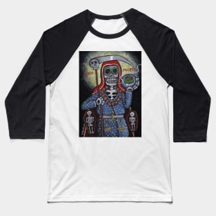 Nuestra Señora de la Santa Muerte Baseball T-Shirt